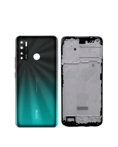 Tecno Spark 5 Housing Middle Frame With Side Button and Camera Lens Complete Body Casing Replacement For Spark 5 - Green
