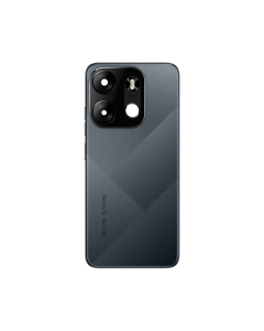 Tecno Spark Go 2023 Housing Middle Frame With Side Button and Replacement Battery Back Door For Spark Go 2023 - Black