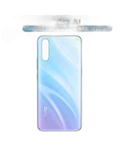 Vivo S1 Housing Middle Frame With Side Button and Camera Lens Body Casing Replacement For S1 - Blue