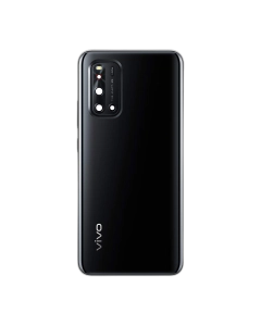 Vivo V19 Housing Middle Frame With Side Button and Replacement Battery Back Door For V19 - Black