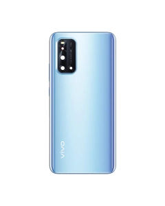 Vivo V19 Housing Middle Frame With Side Button and Replacement Battery Back Door For V19 - Blue