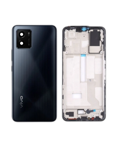 Vivo Y01 Rear Complete Body Casing Housing With Camera Lens Replacement For Vivo Y01 - Black