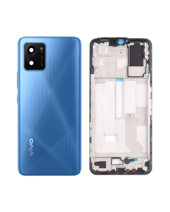 Vivo Y01 Rear Complete Body Casing Housing With Camera Lens Replacement For Vivo Y01 - Blue