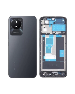 Vivo Y02T Rear Complete Body Casing Housing Replacement For Y02T - Black