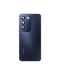 Vivo Y100 Housing Middle Frame With Side Button and Replacement Battery Back Door For Y100 - Black