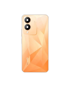Vivo Y17s Housing Middle Frame With Side Button and Replacement Battery Back Door For Y17s - Golden
