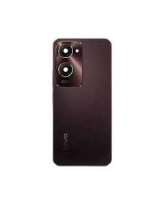 Vivo Y18 Housing Middle Frame With Side Button and Replacement Battery Back Door For Y18 - Brown