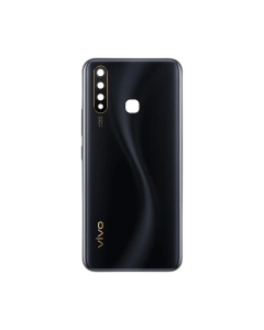 Vivo Y19 Rear Back Body Casing Housing Replacement Battery Back Door With Side Buttons And Camera Lens For Vivo Y19 - Black