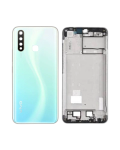 Vivo Y19 Rear Complete Body Casing Housing With Camera Lens Replacement For Vivo Y19 - White