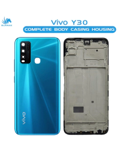 Vivo Y30 Rear Complete Body Casing Housing Replacement For Vivo Y30 - Blue