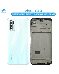 Vivo Y30 Rear Complete Body Casing Housing Replacement For Vivo Y30 - White