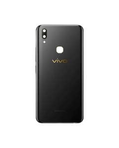 Vivo Y85 Rear Back Body Casing Housing Replacement Battery Back Door With Side Buttons And Camera Lens For Vivo Y85 - Black