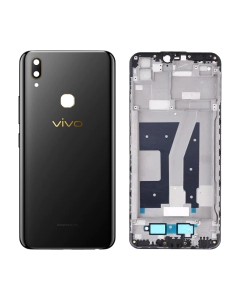 Vivo Y85 Rear Complete Body Casing Housing With Camera Lens Replacement For Vivo Y85 - Black