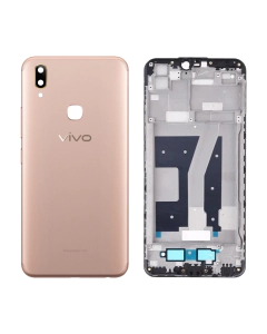 Vivo Y85 Rear Complete Body Casing Housing With Camera Lens Replacement For Vivo Y85 - Golden