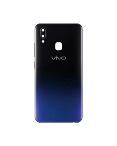 Vivo Y95 Rear Back Body Casing Housing Replacement Battery Back Door With Side Buttons And Camera Lens For Vivo Y95 - Black