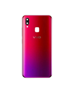 Vivo Y95 Rear Back Body Casing Housing Replacement Battery Back Door With Side Buttons And Camera Lens For Vivo Y95 - Red