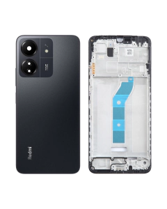 Xiaomi Redmi 13C Rear Complete Body Casing Housing Replacement For Redmi 13C - Black