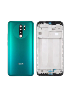 Xiaomi Redmi 9 Housing Middle Frame With Side Button and Camera Lens Complete Body Casing Replacement For Redmi 9 - Green