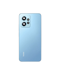 Xiaomi Redmi Note 12 Housing Middle Frame With Side Button and Replacement Battery Back Door For Redmi Note 12 - Blue