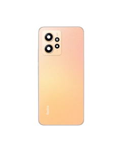 Xiaomi Redmi Note 12 Housing Middle Frame With Side Button and Replacement Battery Back Door For Redmi Note 12 - Golden