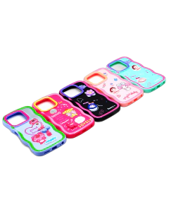 Infinix Smart 8 - Hot 40i - Spark 20 - 20C - 10 - 10C - 10 Pro - Go 2024 - Pop 8 Back Cover Fancy Wave Style Kitty Case For Smart 8