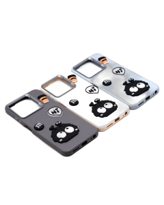 Infinix Smart 9 - Hot 50i Back Cover Fancy Soft Ring Kitty Case For Smart 9