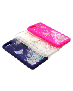 Apple iPhone 7 Plus - 8 Plus Back Cover Fancy Wave Style Glitter Case For iPhone 7 Plus