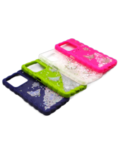 Realme C61 - C63 - Note 60 Back Cover Fancy Wave Style Glitter Case For C61
