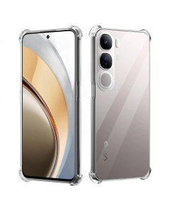 Vivo V40 Lite Back Cover Transparent Extra Bumper Anti Shock Soft Crystal Clear Case For V40 Lite