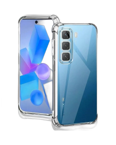 Infinix Hot 50 Back Cover Transparent Extra Bumper Anti Shock Soft Crystal Clear Case For Hot 50