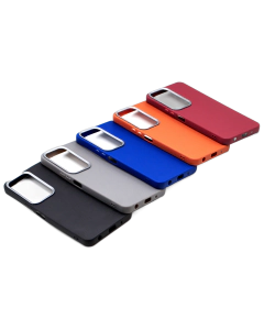 Vivo Y04 Back Cover Soft Ring Leather Texture Case For Y04