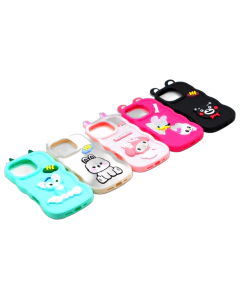 Apple iPhone 16 Pro Back Cover Fancy Wave Style Cute Kitty Case For iPhone 16 Pro