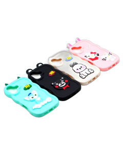Apple iPhone 16 Back Cover Fancy Wave Style Cute Kitty Case For iPhone 16