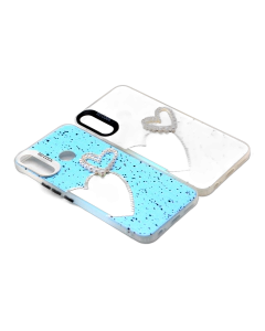 Infinix Hot 8 - Spark 4 Back Cover Heart Glitter So Cool Case For Hot 8