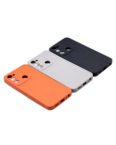 Tecno Spark 8C Back Cover Spigen Leather Soft Case Back Cover For Spark 8C