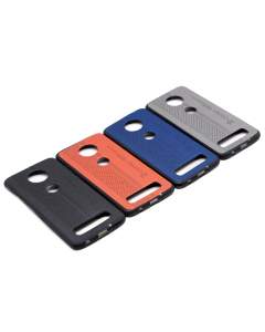 Motorola Moto Z4 Back Cover Soft Leather Case For Moto Z4