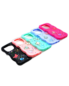 Infinix Hot 40 - 40 Pro - Spark 20 Pro Back Cover Fancy Glitter Butterfly Style Cover Case For Hot 40 - 40 Pro - Spark 20 Pro