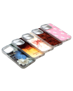 Apple iPhone 15 Pro Back Cover Ring Stone Glitter Ladies Case For iPhone 15 Pro