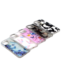 Apple iPhone 12 - 12 Pro Back Cover Ring Stone Glitter Ladies Case For iPhone 12 - 12 Pro