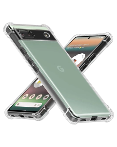 Google Pixel 6 Back Cover Transparent Extra Bumper Anti Shock Soft Crystal Clear Case For Pixel 6