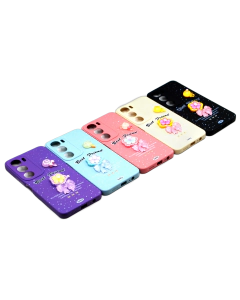 Vivo Y19s Back Cover Stylish Glitter Flower Fancy Case For Y19s