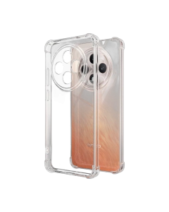 Oppo Reno 12F Back Cover Transparent Extra Bumper Anti Shock Soft Crystal Clear Case For Reno 12F