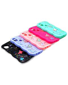 Infinix Hot 10 Play - 11 Play Back Cover Fancy Glitter Butterfly Style Cover Case For Hot 10 Play - 11 Play