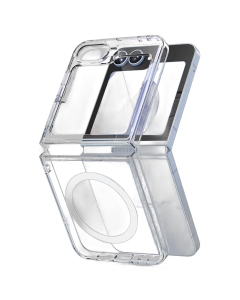 Samsung Z Flip 6 Back Cover Magnatic Magsafe Transparent Case For Galaxy Z Flip 6