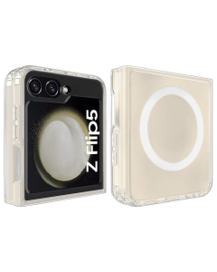 Samsung Z Flip 5 Back Cover Magnatic Magsafe Transparent Case For Galaxy Z Flip 5