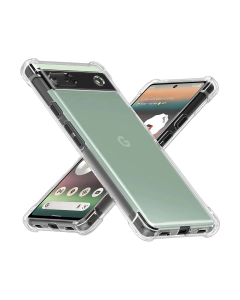 Google Pixel 6A Back Cover Transparent Extra Bumper Anti Shock Soft Crystal Clear Case For Pixel 6A
