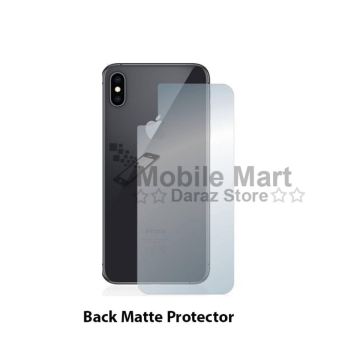 Apple iPhone XS Max Back Protector Skin Matte Style Protector For Apple iPhone XS Max