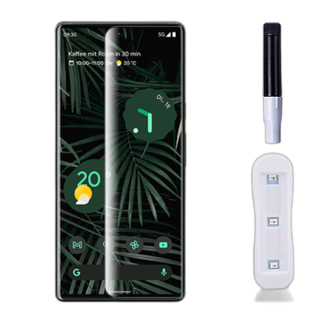 Google Pixel 6 Pro Front UV Tempered Glass Protector For Fully Curved Glass For Google Pixel 6 Pro