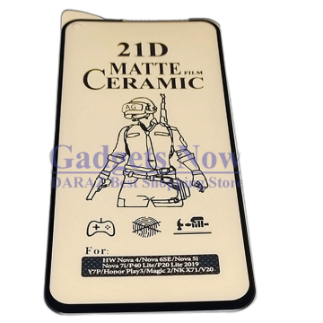 Huawei Y7P Matte Ceramic Glass Protector For Huawei Y7P 