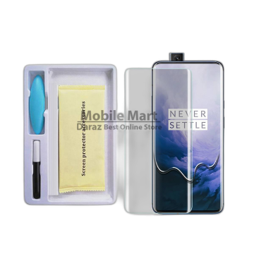 OnePlus 7t Pro Front UV Tempered Glass Protector For Fully Curved Glass For OnePlus 7t Pro